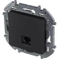 Розетка телефонная без рамки Legrand Inspiria 1-м. RJ11 антрацит картинка